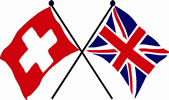 UK and Swiss flags